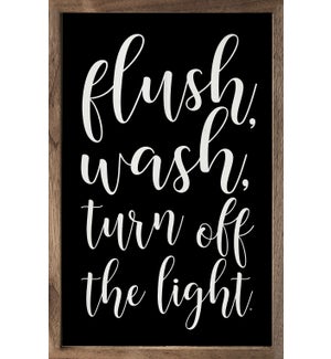 Flush Wash Turn Off The Light Black